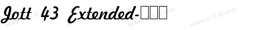 Jott 43 Extended字体转换